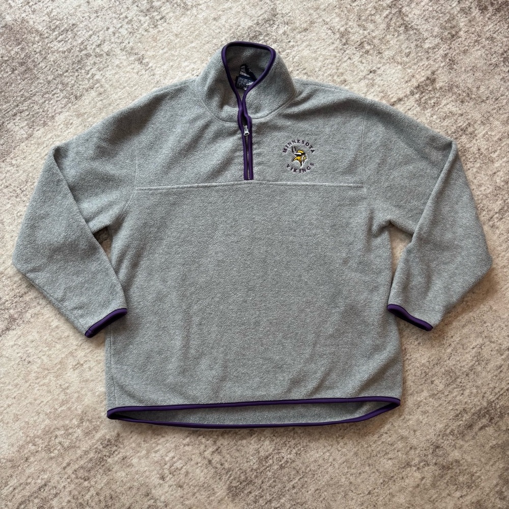 Minnesota Vikings Fleece Pullover Quarter Zip Womens Jacket